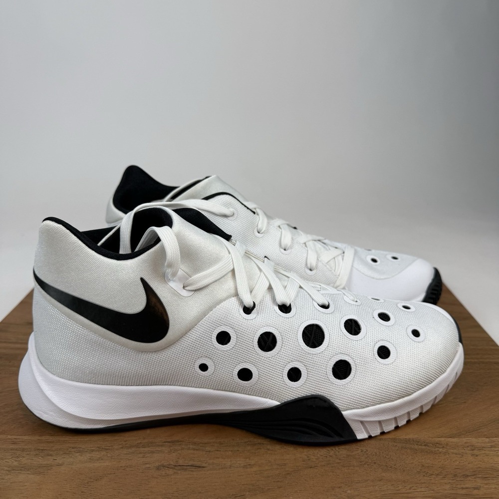 New NIB Mens Nike ZM Hyperquickness 2015 TB White Sneakers Shoes Size 10 D